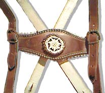 Hosentraeger mit Hirschhorn-Edelweiss
