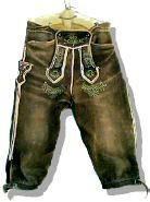 Hirschlederne Kniebundhose aus dem Werdenfelser Land