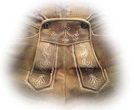 Hirschlederne Kniebundhose von Adler