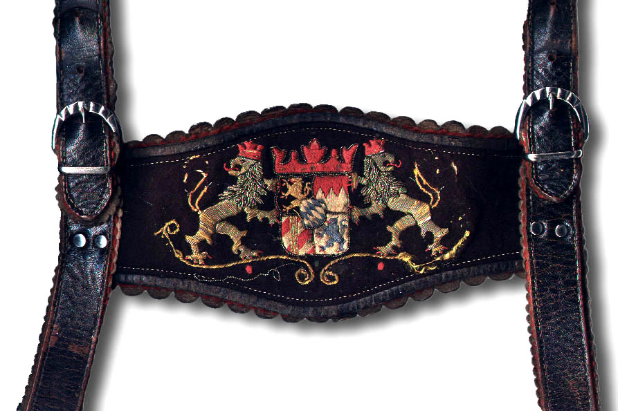 Hosentraeger mit altbayerischem Wappen